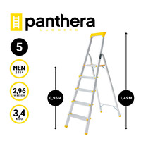 Panthera Panthera Haushalts Trittleiter 1x5 Stufen