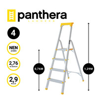 Panthera Panthera Haushalts Trittleiter 1x4 Stufen