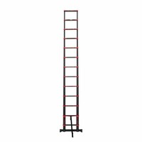 Panthera Teleskopleiter Schwarz/Rot 3,8 Meter - Kopieren