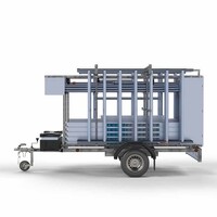 Euroscaffold Gerüstanhänger abschließbar 250 + Rollgerüst Komplett 135x250 10,2 m Arbeitshöhe