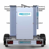 Euroscaffold Gerüstanhänger abschließbar 250 + Rollgerüst Komplett 135x250 10,2 m Arbeitshöhe