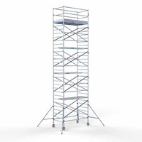 Euroscaffold Gerüstanhänger abschließbar 250 + Rollgerüst Komplett 135x250 10,2 m Arbeitshöhe