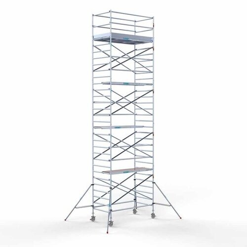 Euroscaffold Gerüstanhänger abschließbar 250 + Rollgerüst Komplett 135x250 10,2 m Arbeitshöhe