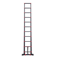 Panthera Teleskopleiter Schwarz/Rot 3,2 Meter