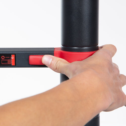 Panthera Teleskopleiter Schwarz/Rot 3,2 Meter