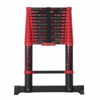 Panthera Teleskopleiter Schwarz/Rot 3,8 Meter