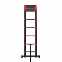 Panthera Teleskopleiter Schwarz/Rot 3,8 Meter