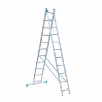 Eurostairs Eurostairs Heimreformleiter doppelt gerade 2x11 Sprossen