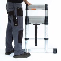 Eurostairs Teleskopleiter Flex 3,80 Meter mit Soft Close