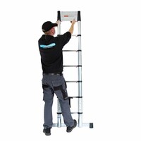 Eurostairs Teleskopleiter Flex 3,80 Meter mit Soft Close