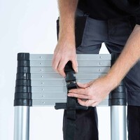 Eurostairs Teleskopleiter Flex 3,80 Meter mit Soft Close