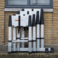 Eurostairs Teleskopleiter Flex 2,90 Meter mit Soft Close