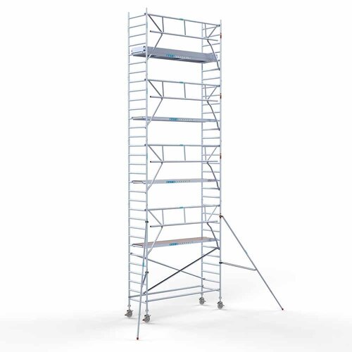 Euroscaffold Rollgerüst Kompletter Carbonboden 90 x 305 x 10,2m Arbeitshöhe + einseitiges Frontgeländer