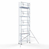Euroscaffold Rollgerüst komplett aus Carbon 90 x 250 x 10,2 m Arbeitshöhe + einseitiges Frontgeländer