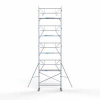 Euroscaffold Rollgerüst komplett aus Carbon 90 x 250 x 10,2 m Arbeitshöhe + einseitiges Frontgeländer