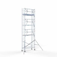 Euroscaffold Rollgerüst komplett aus Carbon 90 x 250 x 9,2 m Arbeitshöhe + einseitiges Frontgeländer