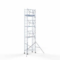 Euroscaffold Rollgerüst komplett 90 x 190 x 9,2m Arbeitshöhe + einseitiges Frontgeländer