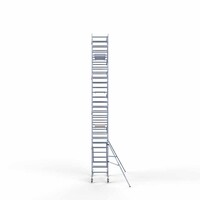 Euroscaffold Rollgerüst komplett 90 x 190 x 9,2m Arbeitshöhe + einseitiges Frontgeländer