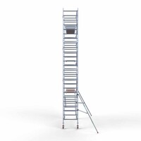 Euroscaffold Rollgerüst Kompletter Carbonboden 90 x 305 x 8,2m Arbeitshöhe + einseitiges Frontgeländer
