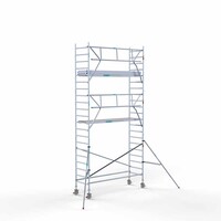 Euroscaffold Rollgerüst komplett 90 x 305 x 7,2 m Arbeitshöhe + einseitiges Frontgeländer
