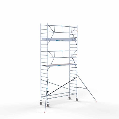 Rollgerüst komplett 90 x 305 x 7,2 m Arbeitshöhe + einseitiges Frontgeländer Euroscaffold Rollgerüst komplett 90 x 305 x 7,2 m Arbeitshöhe + einseitiges Frontgeländer