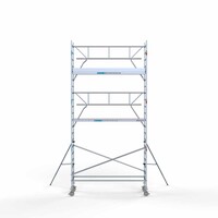Euroscaffold Rollgerüst komplett 90 x 305 x 7,2 m Arbeitshöhe + einseitiges Frontgeländer