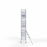 Euroscaffold Rollgerüst komplett 90 x 305 x 7,2 m Arbeitshöhe + einseitiges Frontgeländer