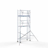 Euroscaffold Rollgerüst komplett aus Carbon 90 x 250 x 7,2m Arbeitshöhe + einseitiges Frontgeländer