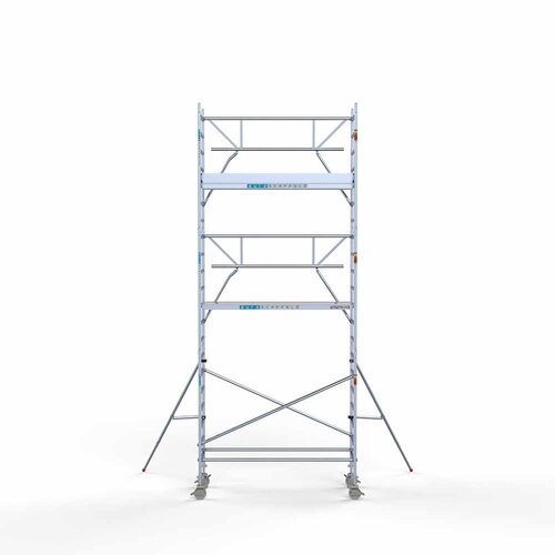 Euroscaffold Rollgerüst komplett aus Carbon 90 x 250 x 7,2m Arbeitshöhe + einseitiges Frontgeländer