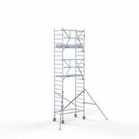 Euroscaffold Rollgerüst komplett aus Carbon 90 x 190 x 7,2m Arbeitshöhe + einseitiges Frontgeländer