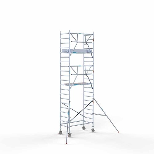 Rollgerüst komplett 90 x 190 x 7,2m Arbeitshöhe + einseitiges Frontgeländer Euroscaffold Rollgerüst komplett 90 x 190 x 7,2m Arbeitshöhe + einseitiges Frontgeländer