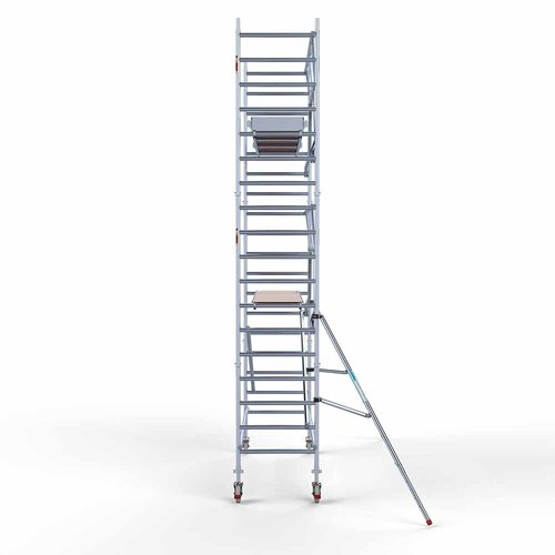 Rollgerüst komplett 90 x 305 x 6,2 m Arbeitshöhe + einseitiges Frontgeländer Euroscaffold Rollgerüst komplett 90 x 305 x 6,2 m Arbeitshöhe + einseitiges Frontgeländer