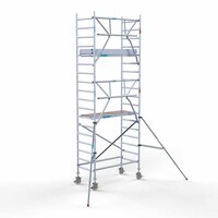 Euroscaffold Rollgerüst Kompletter Carbonboden 90 x 190 x 6,2m Arbeitshöhe + einseitiges Frontgeländer