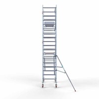 Euroscaffold Rollgerüst Kompletter Carbonboden 90 x 190 x 6,2m Arbeitshöhe + einseitiges Frontgeländer