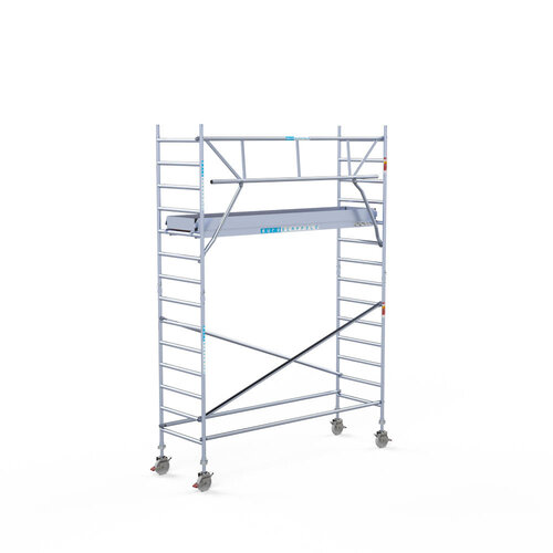 Euroscaffold Rollgerüst komplett aus Carbon 90 x 305 x 5,2 m Arbeitshöhe + einseitiges Frontgeländer