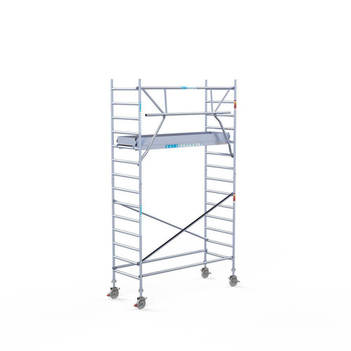 Rollgerüst komplett aus Carbon 90 x 250 x 5,2 m Arbeitshöhe + einseitiges Frontgeländer Euroscaffold Rollgerüst komplett aus Carbon 90 x 250 x 5,2 m Arbeitshöhe + einseitiges Frontgeländer