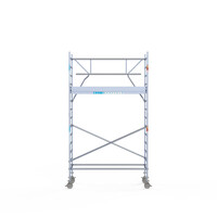 Euroscaffold Rollgerüst komplett 90 x 250 x 5,2 m Arbeitshöhe + einseitiges Frontgeländer