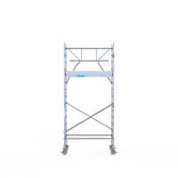 Euroscaffold Rollgerüst komplett 90 x 190 x 5,2m Arbeitshöhe + einseitiges Frontgeländer