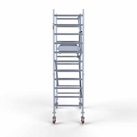 Euroscaffold Rollgerüst komplett aus Carbon 90 x 190 x 4,2m Arbeitshöhe + einseitiges Frontgeländer