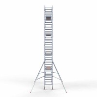Euroscaffold Rollgerüst Kompletter Carbonboden 90 x 305 x 10,2m Arbeitshöhe + beidseitiges Frontgeländer