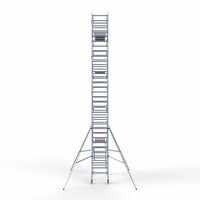 Euroscaffold Rollgerüst komplett 90 x 250 x 10,2 m Arbeitshöhe + beidseitiges Frontgeländer