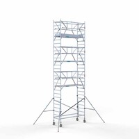 Euroscaffold Rollgerüst komplett 90 x 250 x 9,2 m Arbeitshöhe + beidseitiges Frontgeländer