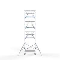 Euroscaffold Rollgerüst komplett 90 x 190 x 9,2m Arbeitshöhe + beidseitiges Frontgeländer
