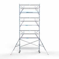 Euroscaffold Rollgerüst komplett 90 x 305 x 8,2 m Arbeitshöhe + beidseitiges Frontgeländer