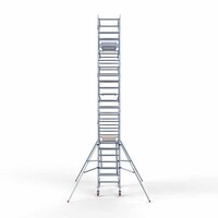 Euroscaffold Rollgerüst komplett 90 x 190 x 8,2 m Arbeitshöhe + beidseitiges Frontgeländer