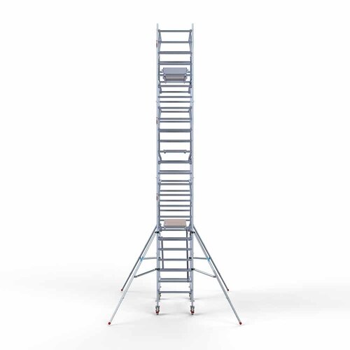 Rollgerüst komplett 90 x 190 x 8,2 m Arbeitshöhe + beidseitiges Frontgeländer Euroscaffold Rollgerüst komplett 90 x 190 x 8,2 m Arbeitshöhe + beidseitiges Frontgeländer