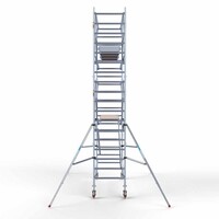 Euroscaffold Rollgerüst Kompletter Carbonboden 90 x 305 x 6,2m Arbeitshöhe + beidseitiges Frontgeländer