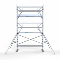 Euroscaffold Rollgerüst komplett 90 x 305 x 6,2 m Arbeitshöhe + beidseitiges Frontgeländer