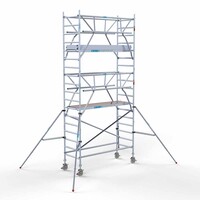Euroscaffold Rollgerüst Kompletter Carbonboden 90 x 250 x 6,2m Arbeitshöhe + beidseitiges Frontgeländer