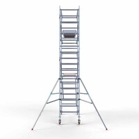 Euroscaffold Rollgerüst Kompletter Carbonboden 90 x 250 x 6,2m Arbeitshöhe + beidseitiges Frontgeländer
